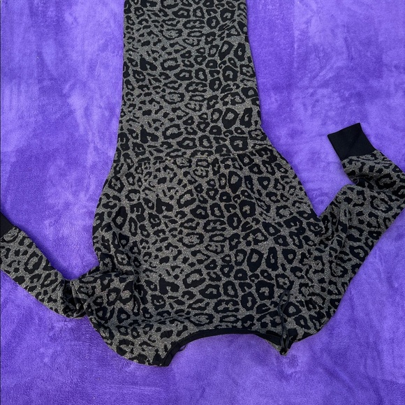 All Saints Black and Gray Animal Print Dress with silver shine - Picture 11 of 17